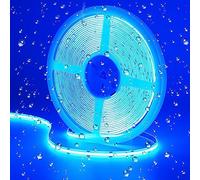 GOMING 10M/32.8ft 24V Blue COB LED Strip Light Waterproof IP65 Uniform Glow 3840LEDs Flexible LED Tape Lights for DIY Cabinet Bedroom Kitchen Home Decor(No Power Supply)