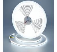 GOMING 24V 10M Neon COB LED Strip Light Cool White 6000K IP67 Waterproof 3120LEDs 11W/M CRI 93+ 6300lm Uniform Glow Flexible Self-Adhesive LED Tape for DIY Home Decor(Power Supply not Included)