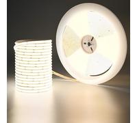 GOMING 24V 20M COB LED Strip Light Natural White 4000K 146W 9600LEDs 14000Lm Uniform Glow CRI 93+ Flexible IP20 Not Waterproof LED Tape Lights for DIY Factory Bedroom Home Decor(No Power Supply)