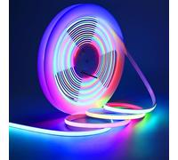 GOMING 24V 32.8ft/10M WS2811 Neon RGB COB LED Strip Light IP67 Waterproof 576 LEDs/M 16W/M Uniform Glow Flexible Self-Adhesive LED Tape for DIY Home Decor(Power Supply and Controller not Included)