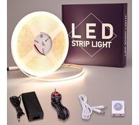 GOMING 24V Motion Sensor COB LED Strip 32.8ft/10M Natural White 4000K
