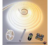 GOMING CCT COB LED Strip Light 24V 10M 2700K-6500K Tunable White Dimmable with 24V 100W Power Supply and Controller 576LEDs/M CRI 93+ Flexible IP20 Not Waterproof LED Tape Lights for Home Decor