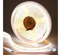 GOMING DC 12V COB LED Strip Light Natural White 4000K 16.4ft(5M) CRI 93+ Uniform Glow 312LEDs/M Flexible Not Waterproof IP20 LED Tape Lights for DIY Bedroom Kitchen Home Decor(No Power Supply)