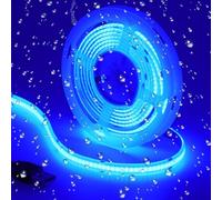 GOMING DC 5V USB COB Blue LED Strip Light IP65 Waterproof USB Powered 6.6ft/2M 320LEDs/M Flexible LED Tape Lights for TV Backlight Cabinet Home DIY Lighting