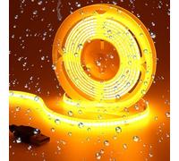 GOMING DC 5V USB COB Orange LED Strip Light IP65 Waterproof USB Powered 6.6ft/2M 640LEDs Flexible LED Tape Lights