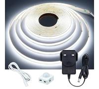 GOMING Motion Sensor COB LED Light Strip 16.4ft/5M Cool White 6000K CRI 93+