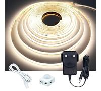GOMING Motion Sensor COB LED Strip 16.4ft/5M Natural White 4000K CRI 93+