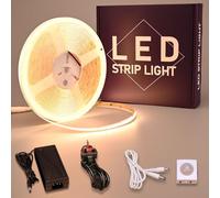 GOMING Motion Sensor COB LED Strip Light 32.8ft/10M Warm White 3000K CRI93+