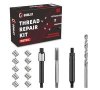 gomjet M6X1.0 Metric Thread Repair Kit, with M6X1.0X9.4MM Stainless Steel Insert Qty 10