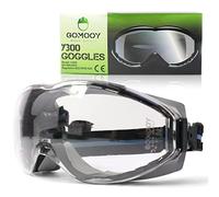 gomooy Safety Glasses Protective Goggles For Work Glass Transparent And Anti-fog Compatible With Gas Mask 710 Protective Health Goggles Spray Paint Guard Airsoft