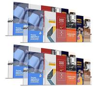 Gomos Acrylic Brochure Holder Wall Mount - Aesthetic Design, Optimized Shape, Pamphlet Holder Wall Mount - Perfect for Flyer Stand, Wall Brochure Holder - (Pack of 4)