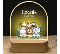 GOMOVING Baby Boy Night Light, Personalised Children's Night Light with Name and Date, Christening Gifts for Baby Boys, Personalised Baby Gifts, Birth Gifts for Baby Boys, Baby Birthday Gifts