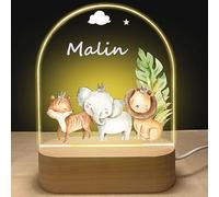 GOMOVING Personalised Night Lights - Baby Girls Gift Ideas, Christening & Birthday Gifts, Personalised Lamps with Names and Dates