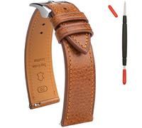 Gomvadr Italian leather Watch Bands Tuscany Vegetable-Tanned Full Grain Genuine Leather Watch Bracelets,Watch Band Replacements Quick Release Watch Straps for Men and Women 18mm 20mm 21mm 22mm