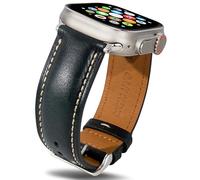 Gomvadr Leather Bands Vintage Bracelet Compatible with Apple Watch Leather Band 38 mm 40 mm 41 mm 42 mm 44 mm 45 mm 49 mm, Replacement Straps for Men iwatch Ultra Series 9 8 7 6 5 4 3 2 1