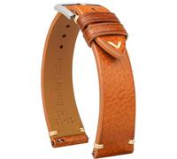 Gomvadr Quick Release Leather Strap, Oil Wax Leather Watch Straps, Italian Calfskin Watch Straps Replacement Strap for Men Women 16 18 19 20 21 22 mm, 21mm, Leather, No gemstone