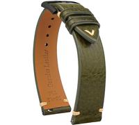 Gomvadr Quick Release Leather Strap, Oil Wax Leather Watch Straps, Italian Calfskin Watch Straps Replacement Strap for Men Women 16 18 19 20 21 22 mm, 22mm, Leather, No gemstone