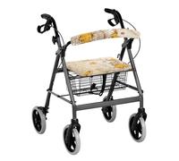 Gomyblomy Bee Sunflower Rollator Walker Seat and Backrest Covers for Women Soft Dust Cover Universal Rollator Walker Accessories for Seniors Protective Walker Seat Covers for Decor