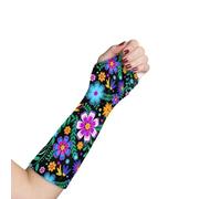 Gomyblomy Boho Flowers Arm Cast Cover Short Cast Scratcher Sleeve Elastic Arm Sling Sleeve Decorative Arms Plaster Protector Cover Stretchable Washable Arms Wrist Elbow Protection