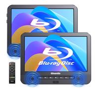 GOnavidio 10.1 inch Portable Blu Ray Player for Car with Rechargeable Battery, Support 1080P Video, Dolby Audio, HDMI Output