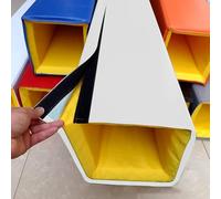 GONCBKVN Wrap Around Square Pole Padding, Basement Garage Column Protective Covers, 180cm Tall Basketball Pole Crash Cushion for Indoor Outdoor(White,12"x12"(30x30cm))