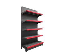 Gondola Shelving Unit, Double Sided Retail Display Rack for Supermarkets and Shops, Five Tier Design for Maximum Product Visibility