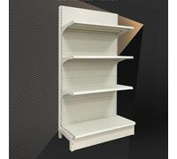 Gondola Shelving Unit for Supermarkets & Mini Markets Durable Wall Shelf for Groceries Office Supplies Liquor Stores Retail Display Storage Solution