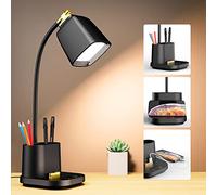 GONDSILY LED Desk Lamp with USB Charging Port Touch Control 3 Color Modes, Stepless Dimming,Eye-Caring LED Table Lamp for Home,Office,Bedroom,Reading,Work,Study, 5V, 2.4A