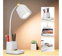 GONDSILY LED Desk Lamp with USB Charging Port Touch Control 3 Color Modes, Stepless Dimming,Eye-Caring LED Table Lamp for Home,Office,Bedroom,Reading,Work,Study, 5V, 2.4A