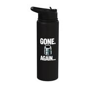 Gone. Again... 10MM Socket Meme Car Guy Humor Car Mechanic Stainless Steel Insulated Water Bottle