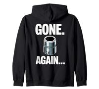 Gone Again 10MM Socket Meme Car Guy Humor Car Mechanic Zip Hoodie