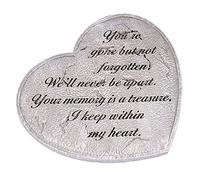 Gone But Not Forgotten Bereavement Heart Shaped 28cm . Garden Stepping Stone