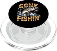 Gone Fishin’ Bass Fishing Design Largemouth Bass Angler Art PopSockets PopGrip for MagSafe