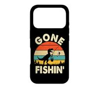 Gone Fishin' Funny Fishing Dinosaur Fisherman Child Kids Case for iPhone 17 Pro
