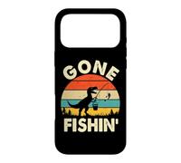Gone Fishin' Funny Fishing Dinosaur Fisherman Child Kids Case for iPhone 17 Pro Max