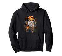 Gone Fishin Ghost Bass Fishing Fisherman Halloween Pullover Hoodie
