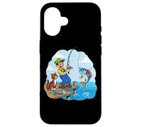 Gone Fishin' With A Cat By The Pier Case for iPhone 16