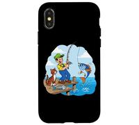 Gone Fishin' With A Cat By The Pier Case for iPhone X/XS