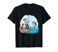 Gone Fishin' With A Cat By The Pier T-Shirt