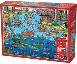 Gone Fishing Angler Design 1000 Piece Jigsaw Puzzle Novelty Christmas Gift Idea