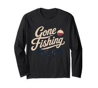 Gone Fishing Angler Lake River Outdoors Design Long Sleeve T-Shirt