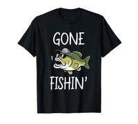 Gone Fishing Cute Bass Boys Kids Toddler T-Shirt