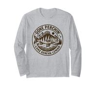 Gone Perchin Lake Geneva Perch Fishing Long Sleeve T-Shirt