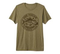 Gone Perchin Lake Geneva Perch Fishing Premium T-Shirt