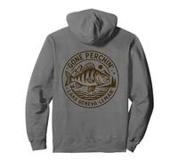 Gone Perchin Lake Geneva Perch Fishing Pullover Hoodie