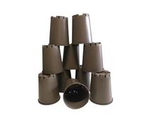 Gone Potty 2 Litre Deep Rose Recycled/Recyclable Plastic Plant Pots (x20)