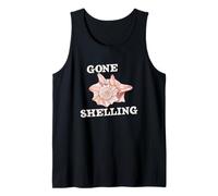 Gone Shelling Funny Shell Collecting Seashells Beach Ocean Tank Top