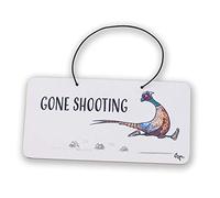 Gone Shooting Door Sign by Bryn Parry
