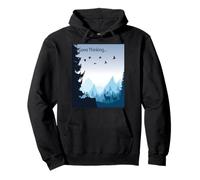 Gone Thinking... nature scene with deer Pullover Hoodie