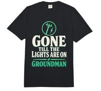 Gone Till the Lights are on Groundman Storm Work Lineman Comfort Colors Adult Heavyweight T-Shirt